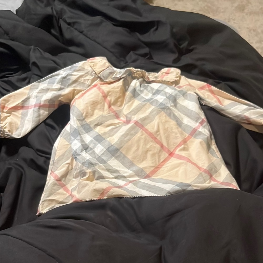 Plaid Long Sleeve Burberry Dress